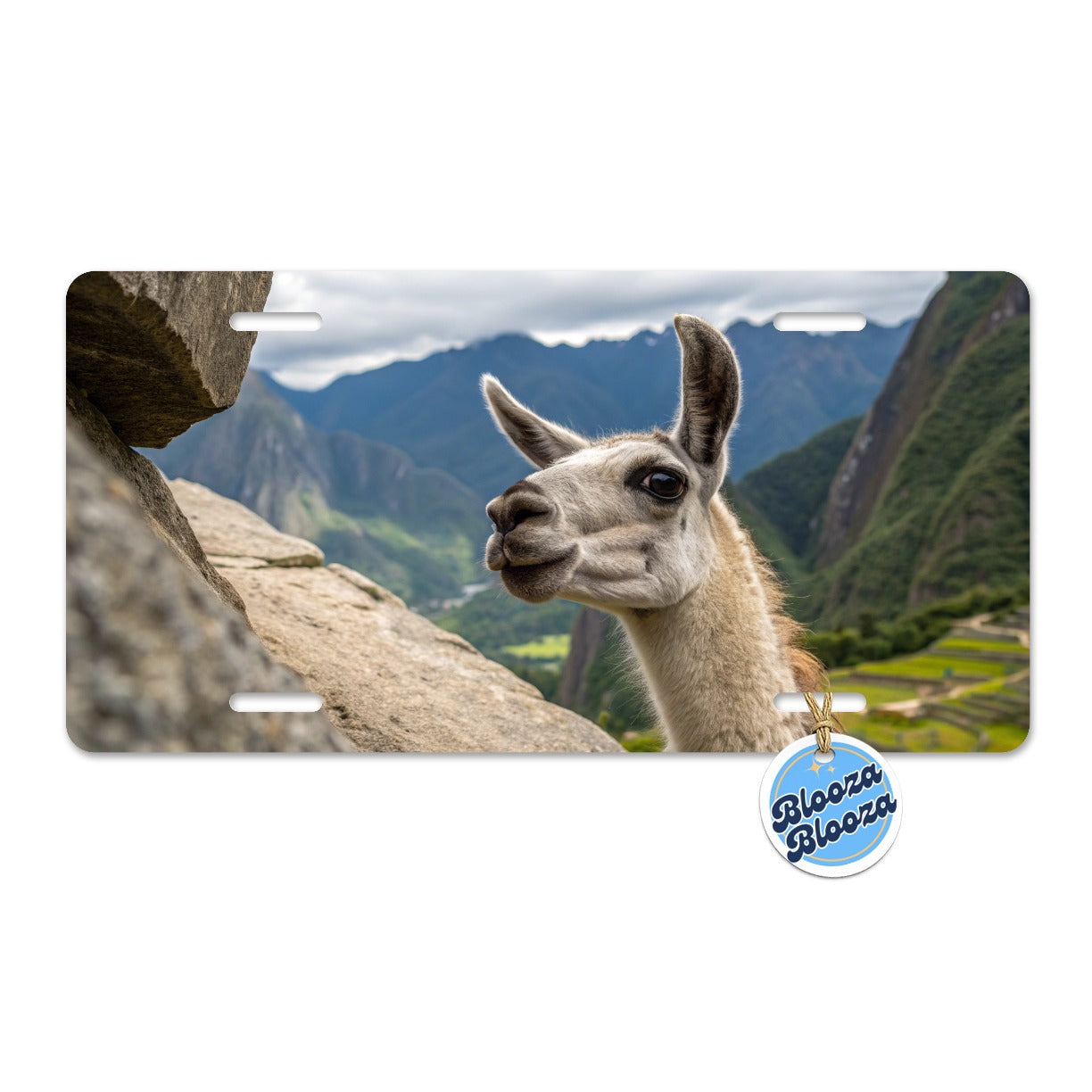 Llama Highlands Metal Vanity Novelty Tag License Plate for Trucks Cars SUVs