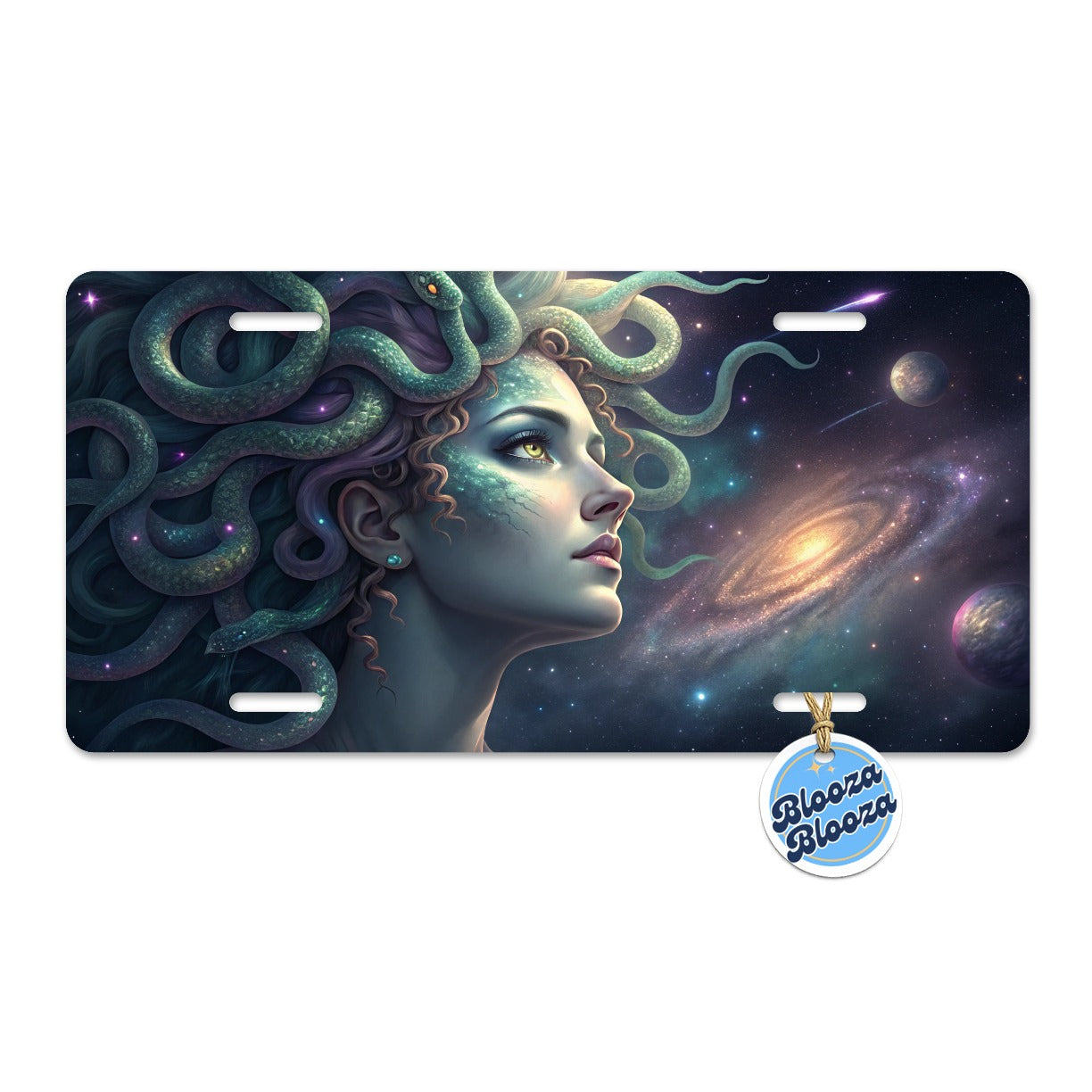 Medusa Moon Goddess Metal Vanity Novelty Tag License Plate for Trucks Cars SUVs