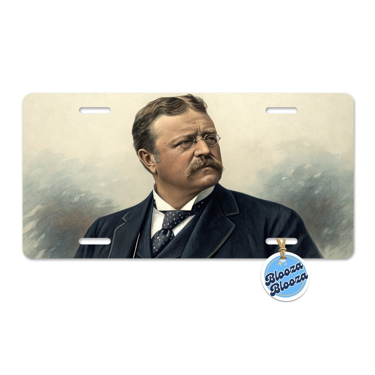 Theodore Roosevelt American President Metal Vanity Novelty Tag License Plate for Trucks Cars SUVs