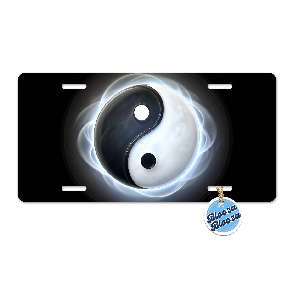 Yin Yang Spiritual Metal Vanity Novelty Tag License Plate for Trucks Cars SUVs