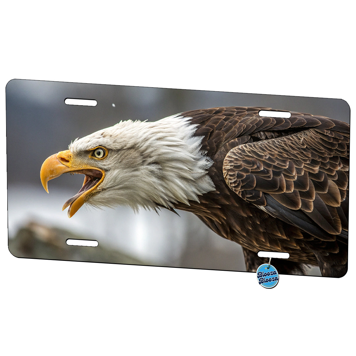Bald Eagle Closeup Metal Vanity Novelty Tag License Plate for Trucks Cars SUVs