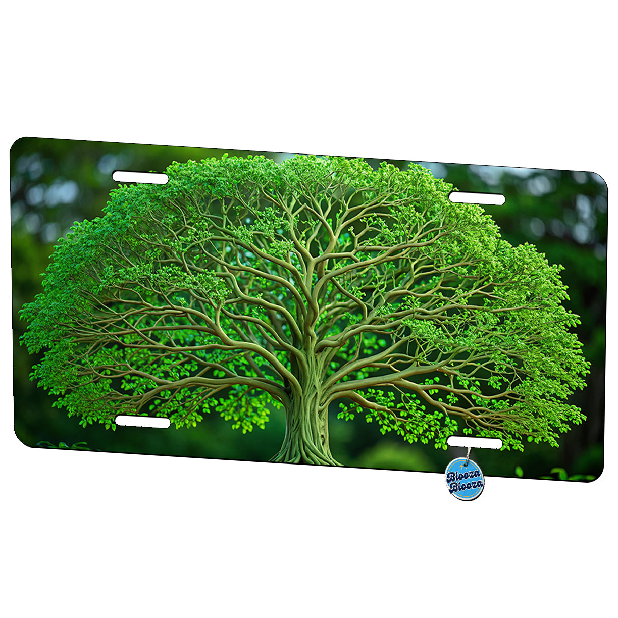 Green Tree Of Life Metal Vanity Novelty Tag License Plate for Trucks Cars SUVs
