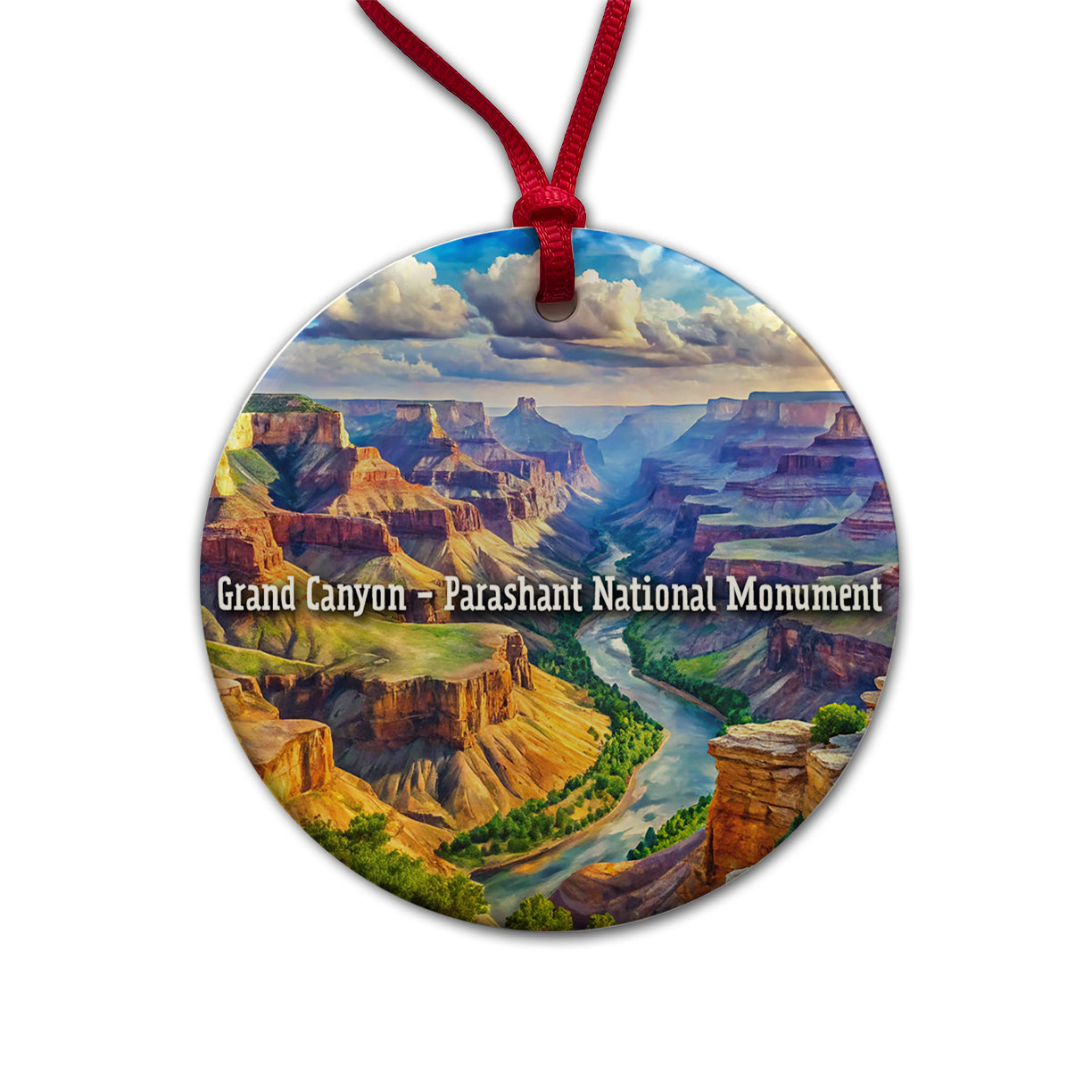 Grand Canyon - Parashant National Monument Arizona Round Ceramic Holiday Christmas Tree Ornament