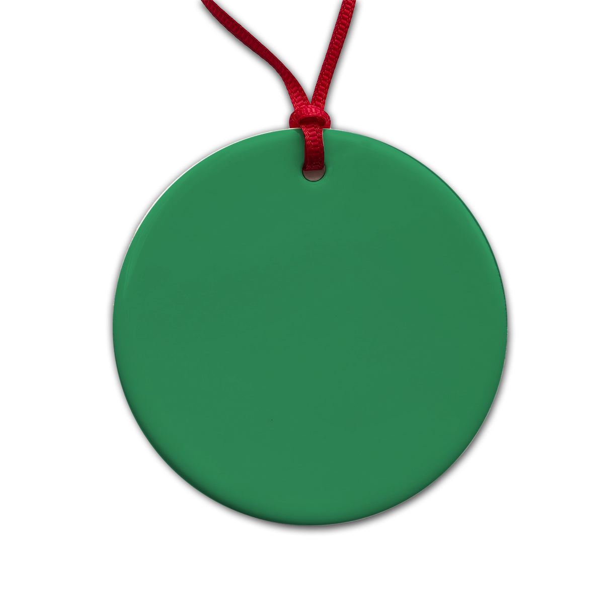 It's Just a Solid Teal Color Round Ceramic Holiday Christmas Tree Ornament