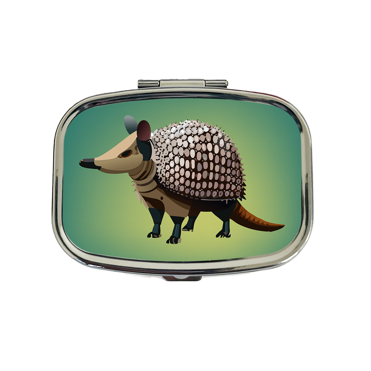 Armadillo Standing Travel Pill Box Case