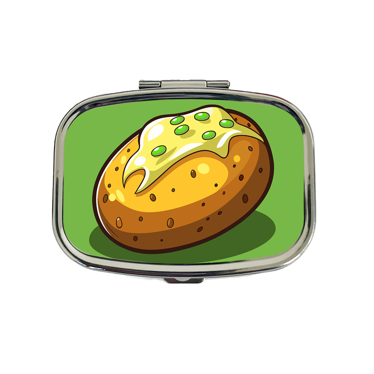 Baked Potato with Butter Travel Pill Box Case