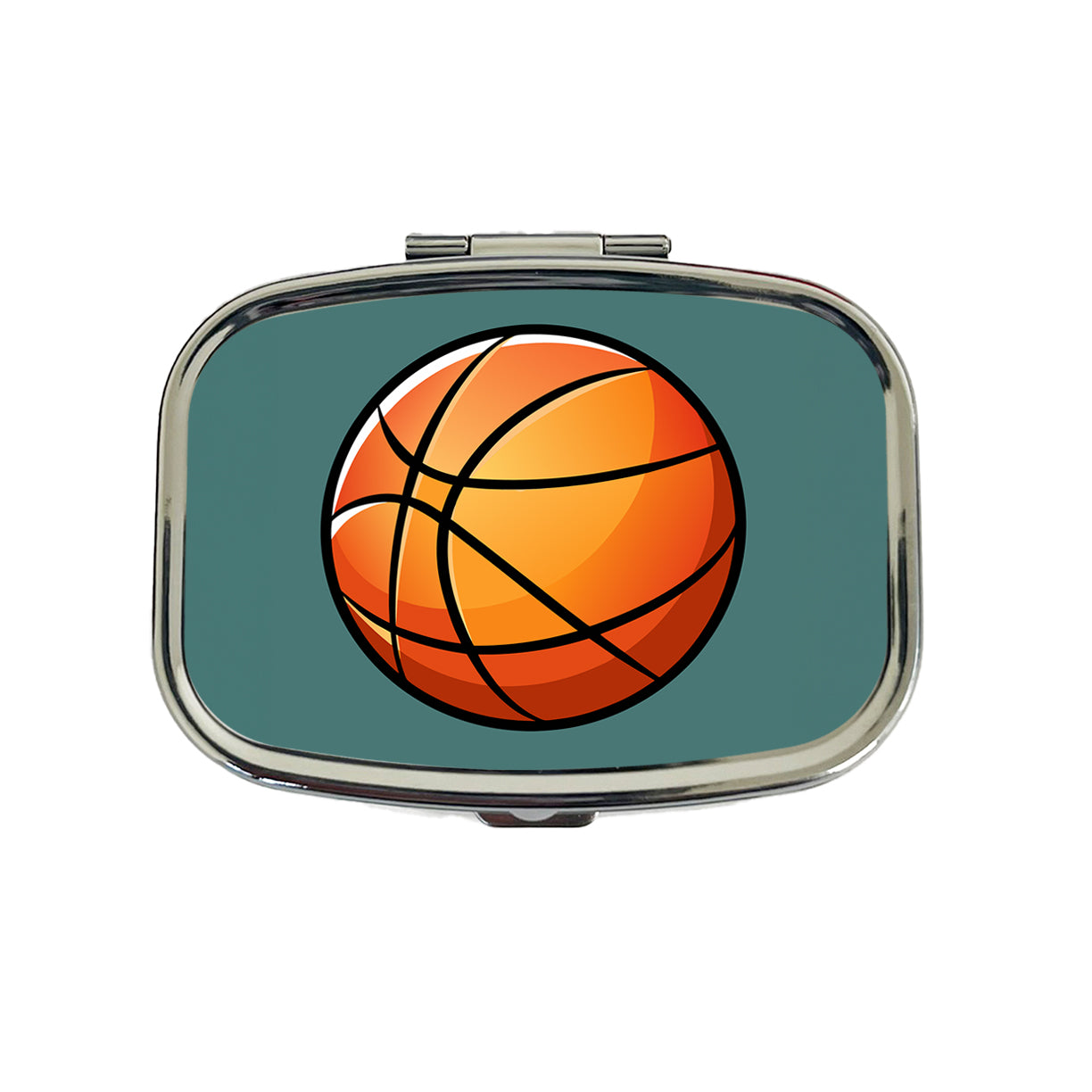 Basketball Ball Sport Travel Pill Box Case