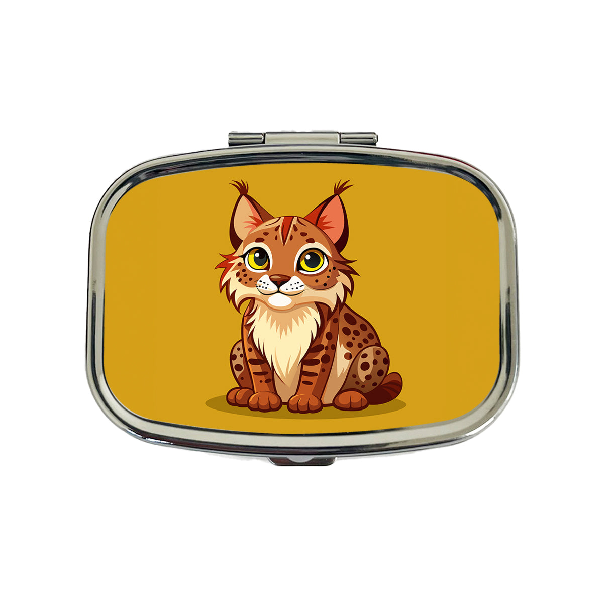Bobcat Cute Travel Pill Box Case