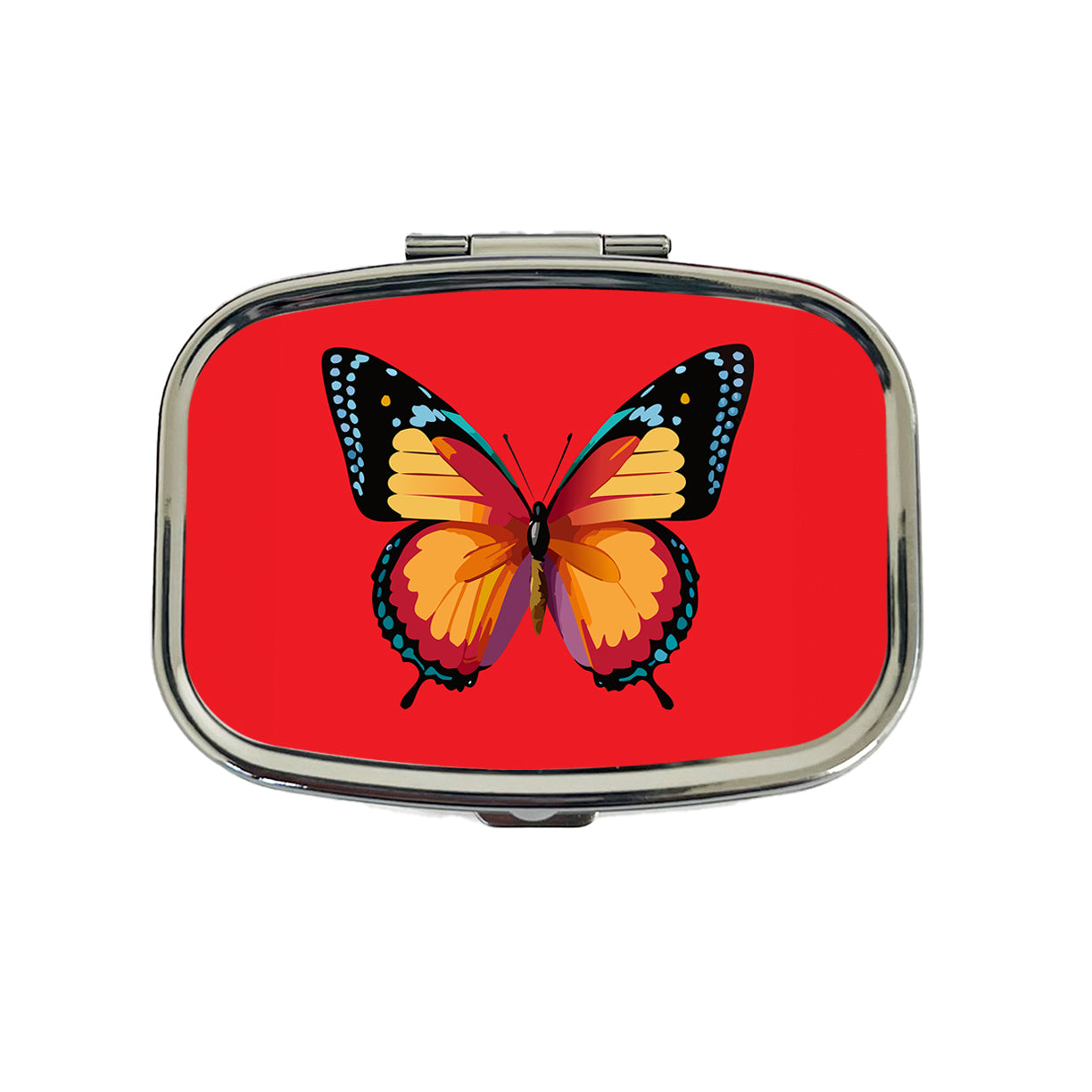 Butterfly Colorful Travel Pill Box Case