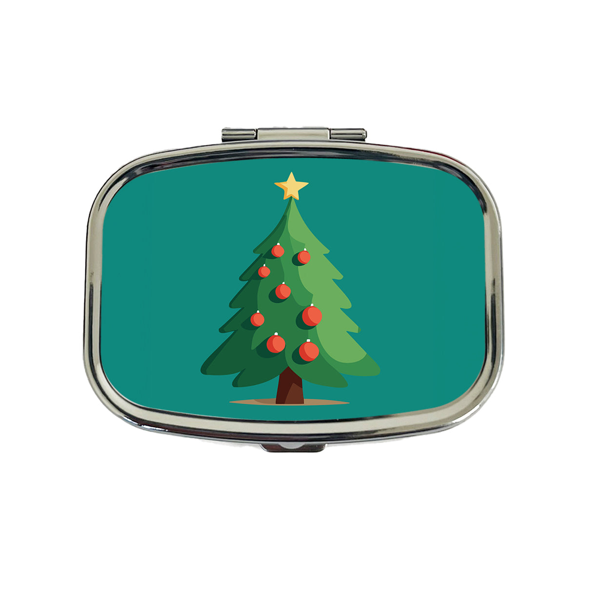 Christmas Tree Cute Travel Pill Box Case