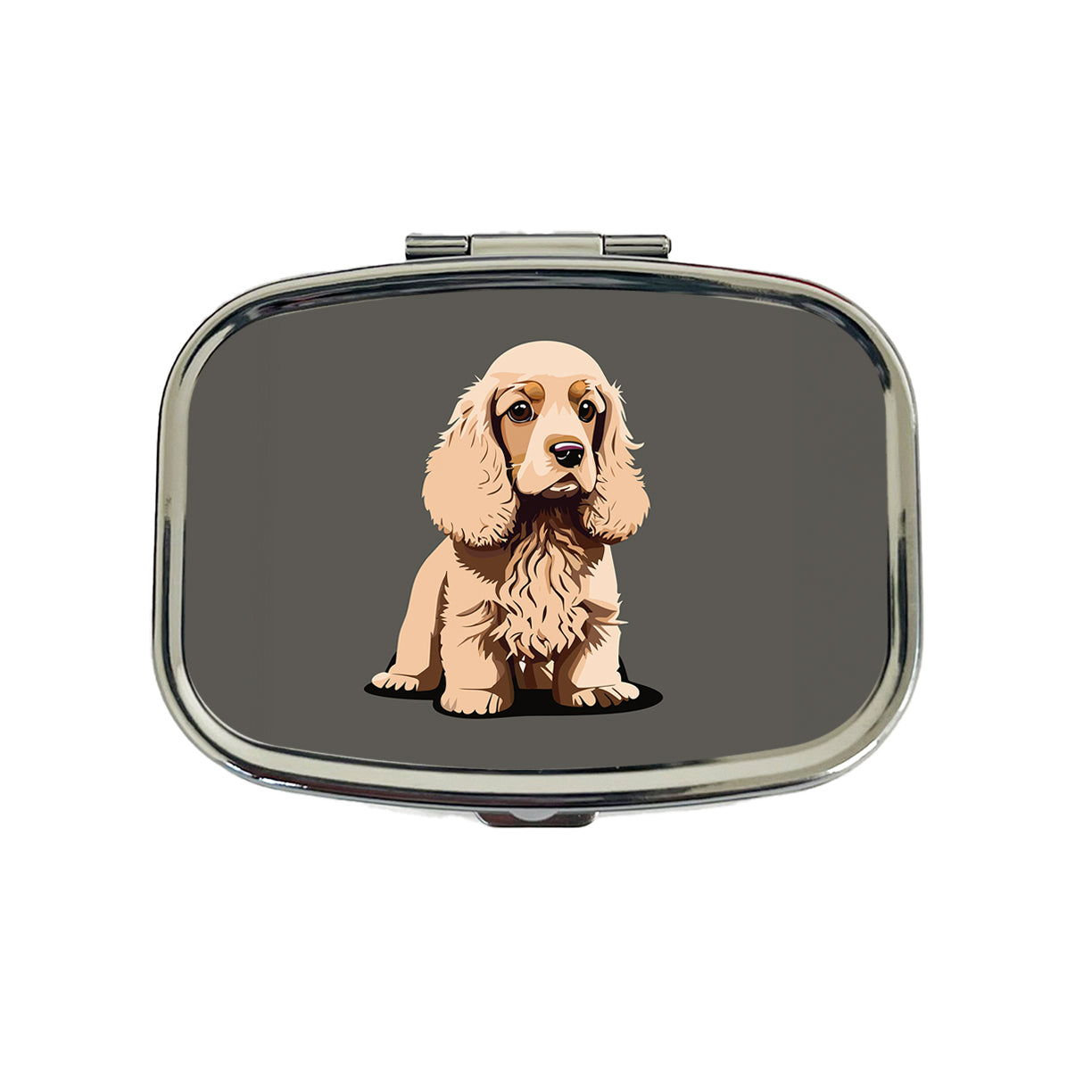Cocker Spaniel Standing Travel Pill Box Case