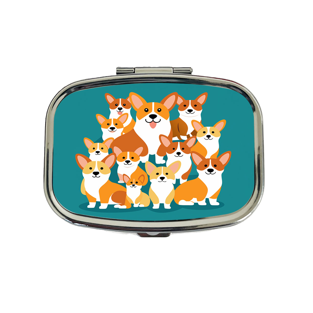 Corgis Dogs Oodles Travel Pill Box Case