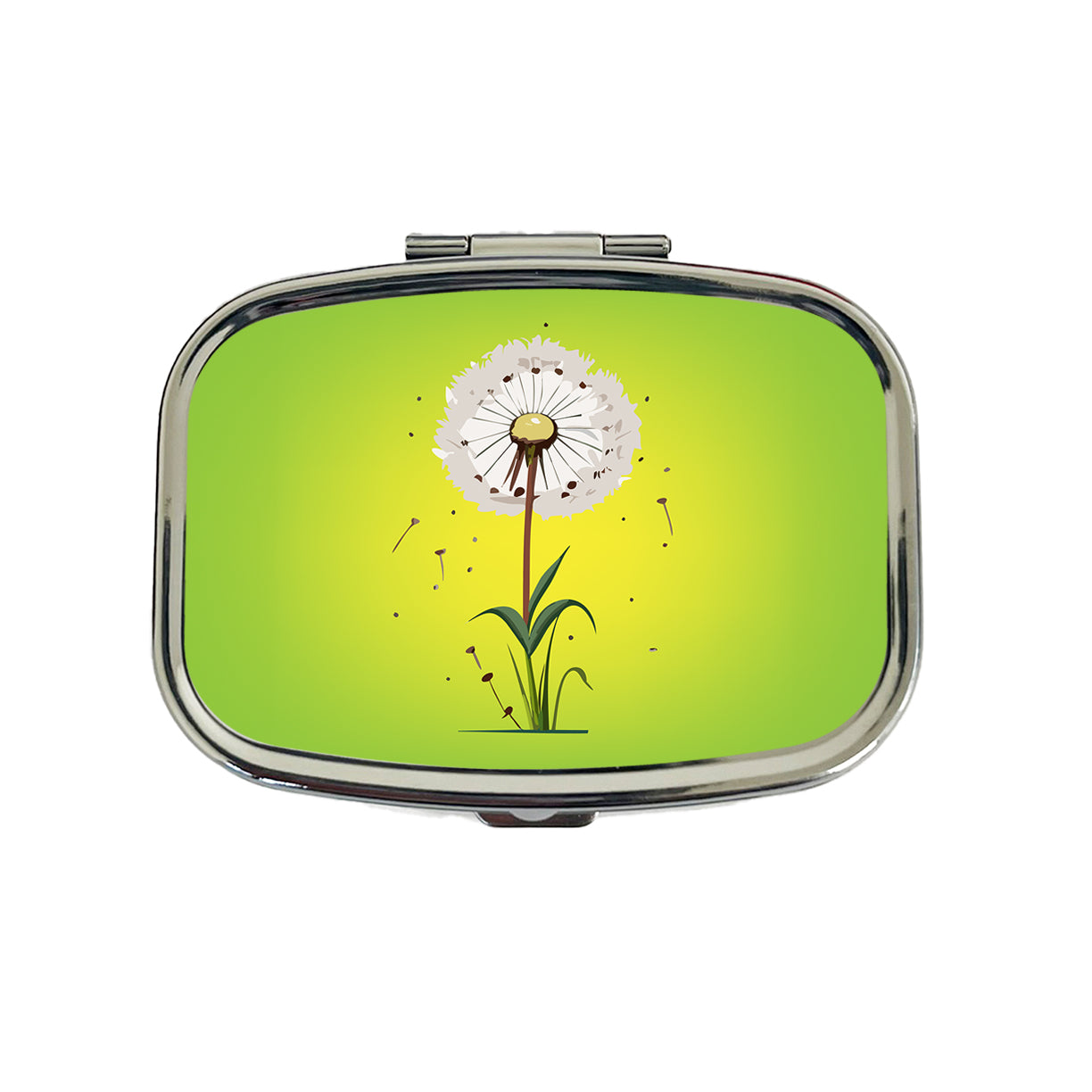 Dandelion Weed Flower Travel Pill Box Case
