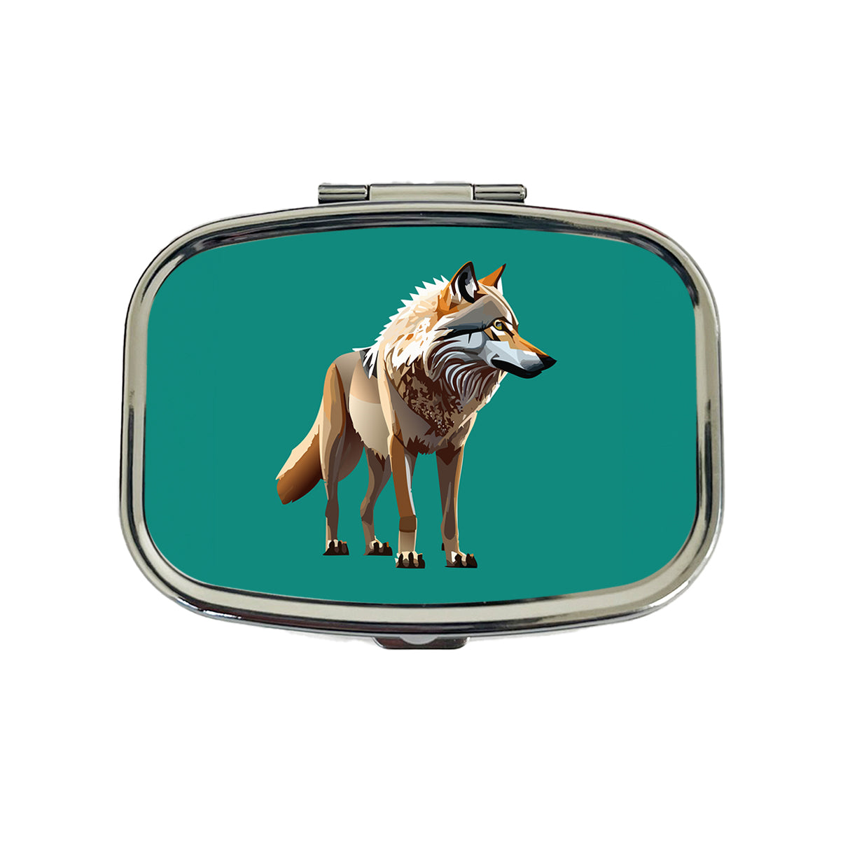 Dire Wolf Standing Travel Pill Box Case