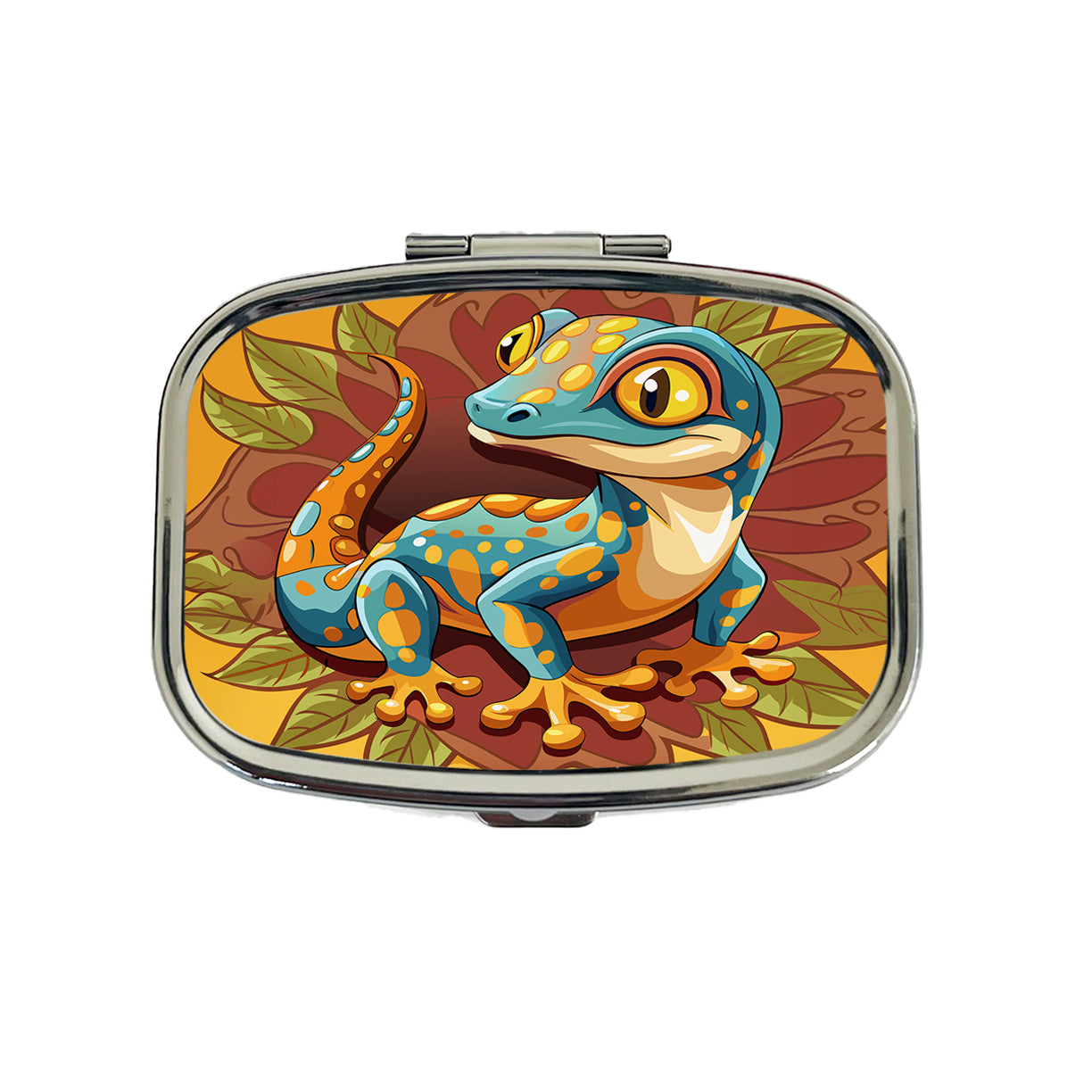 Gecko Lizard Cute Travel Pill Box Case