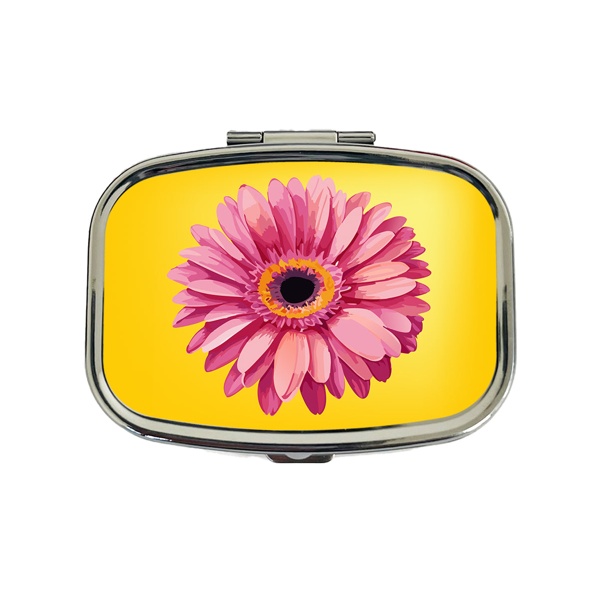 Gerbera Daisy Flower Pink Travel Pill Box Case