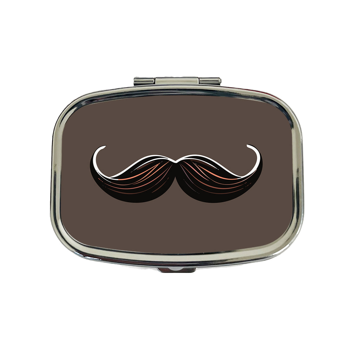 Mustache Funny Travel Pill Box Case