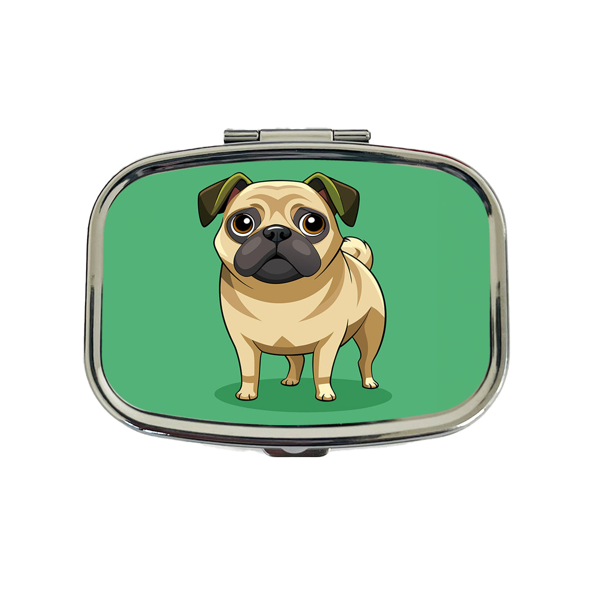 Pug Cute Standing Travel Pill Box Case
