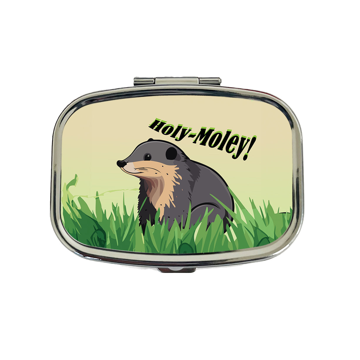Shrew Mole Holy Moley Funny Animal Travel Pill Box Case