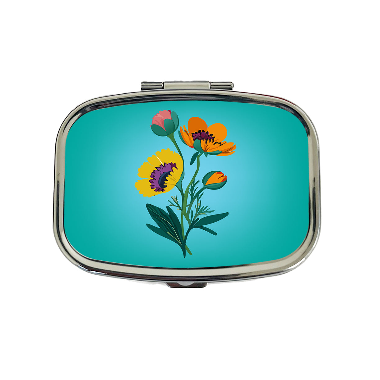 Wildflowers Wild Flowers Spring Nature Travel Pill Box Case