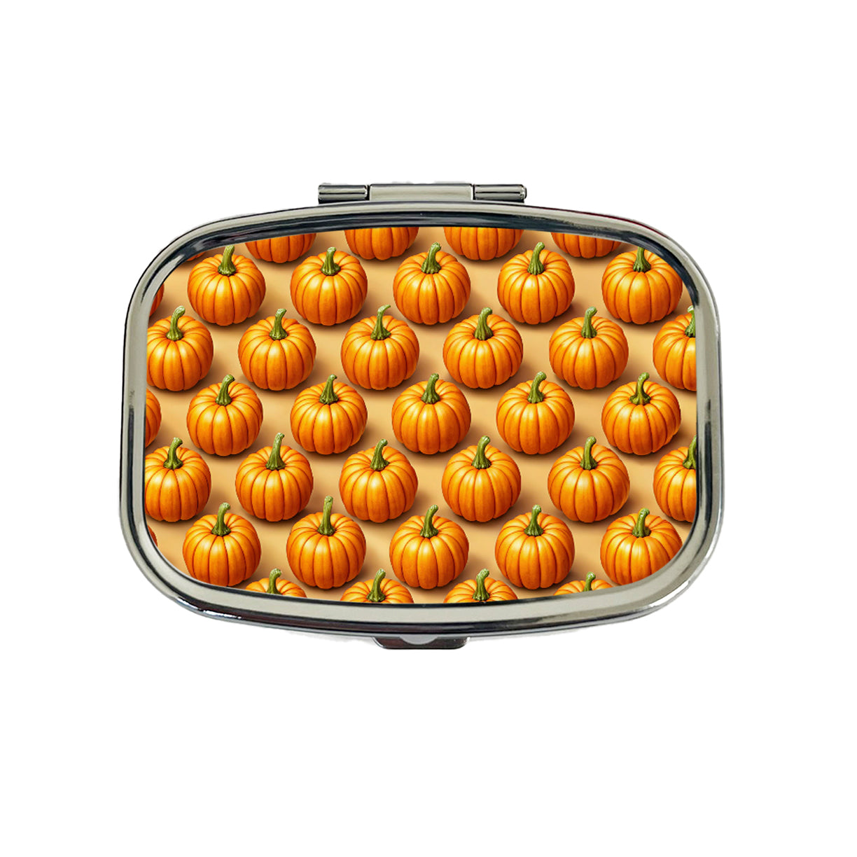 Bunch Of Pumpkins Fall Autumn Halloween Travel Pill Box Case