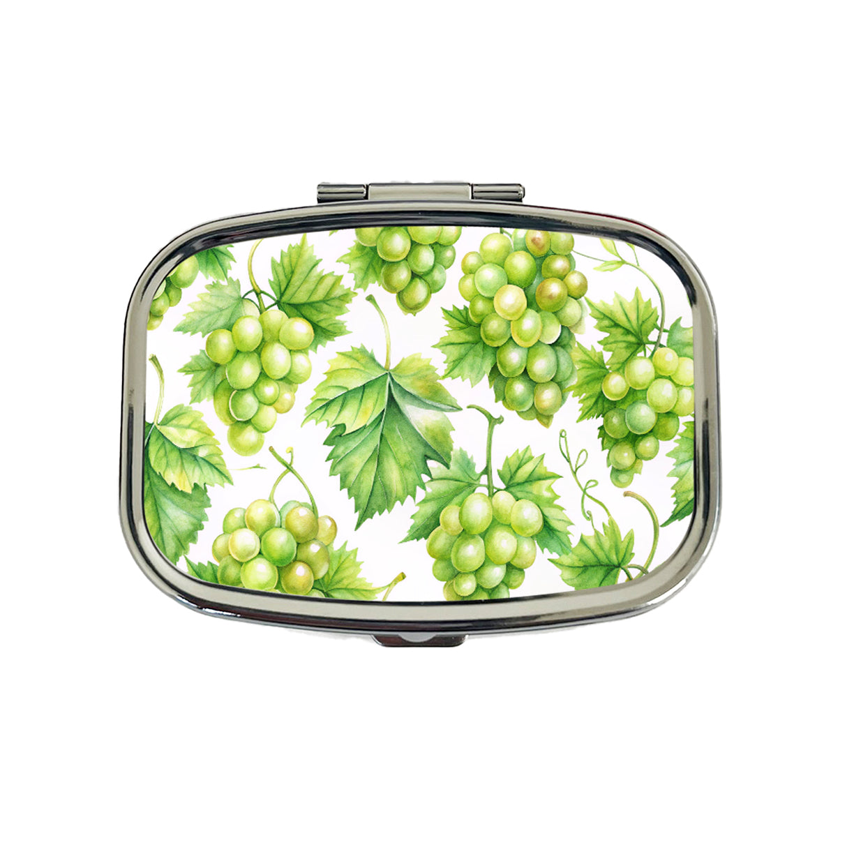 Bunches Of Green Grapes Travel Pill Box Case