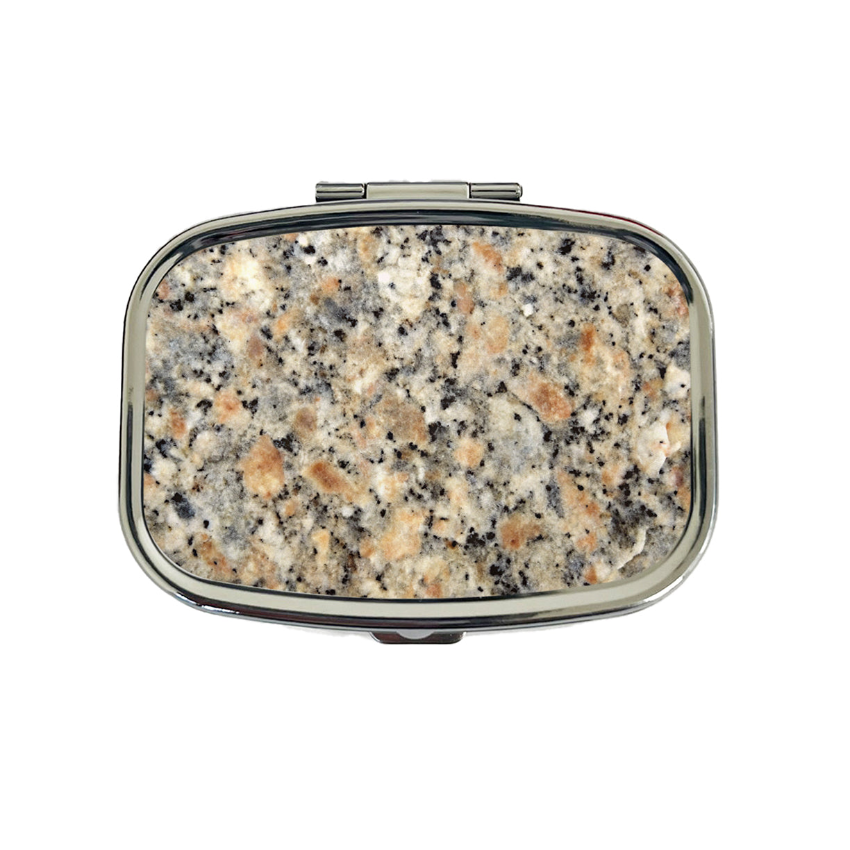 Sleek Faux Granite Travel Pill Box Case