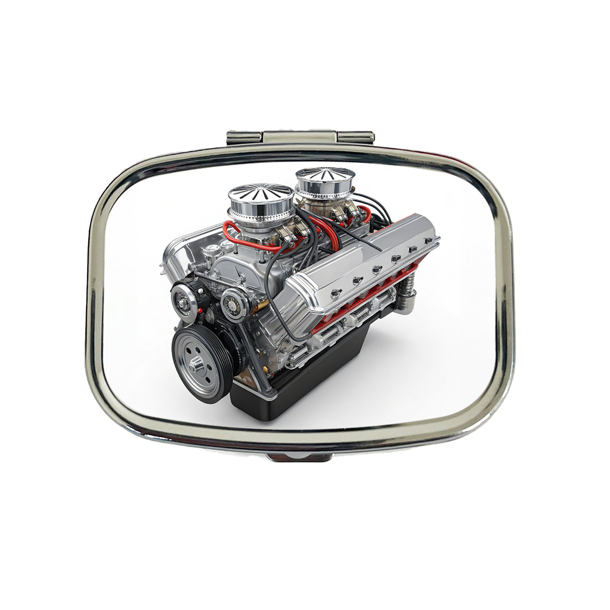 Classic V8 Muscle Car Engine Travel Pill Box Case