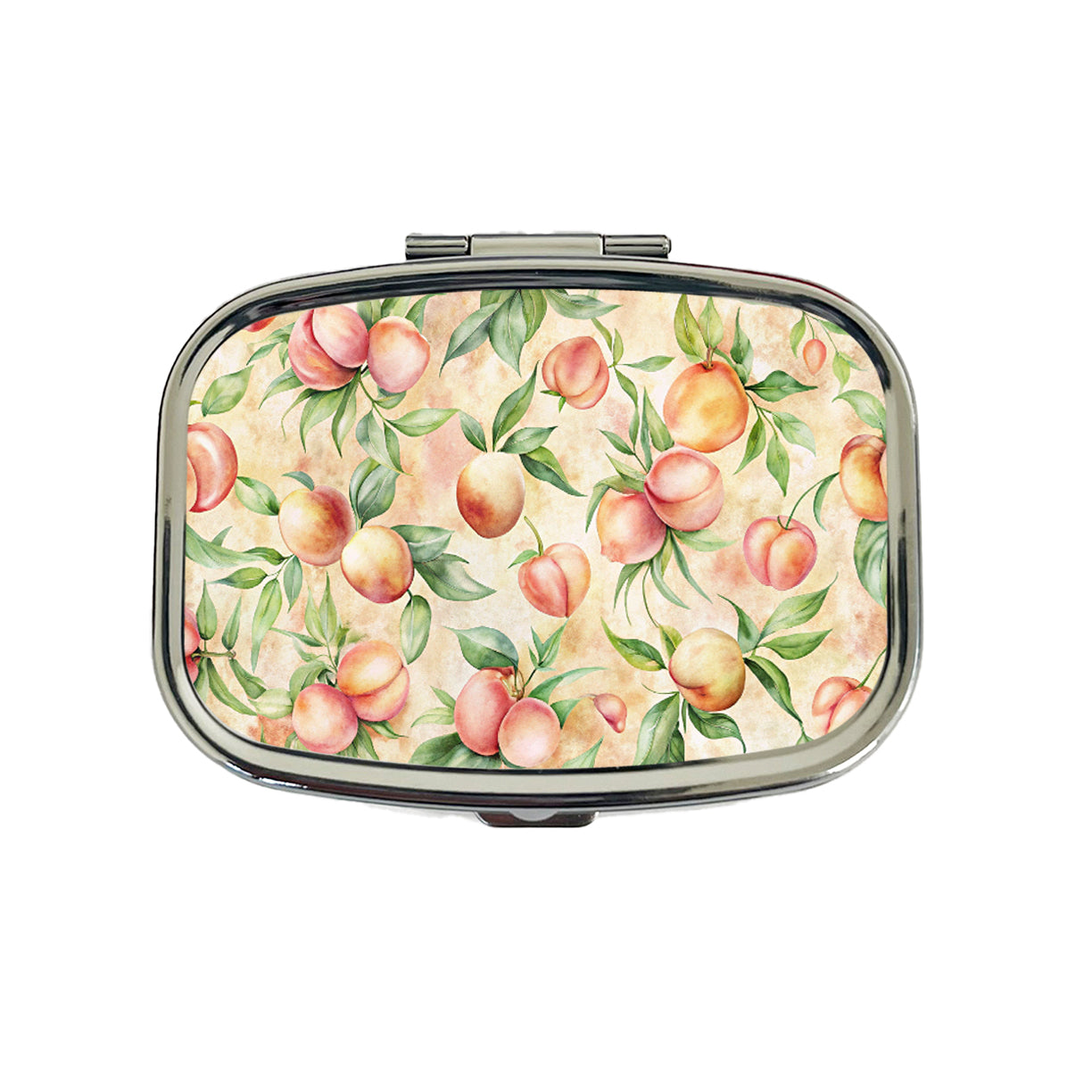Peaches And Cream Wallpaper Travel Pill Box Case