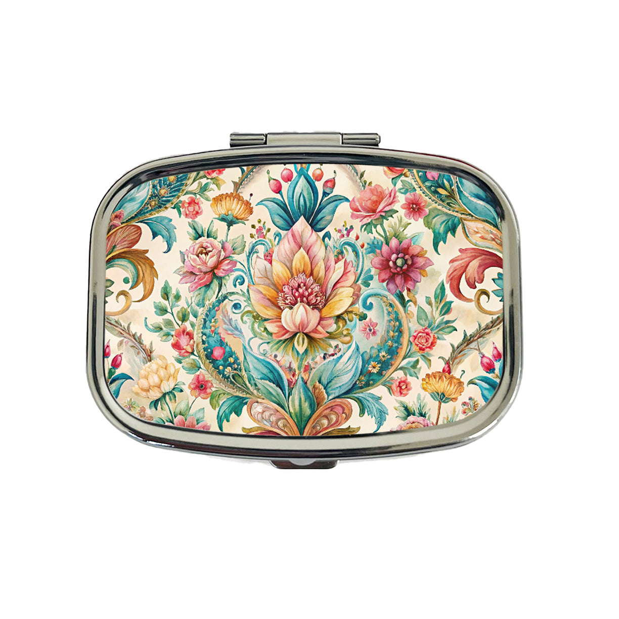 Refined Bohemian Wallpaper Travel Pill Box Case