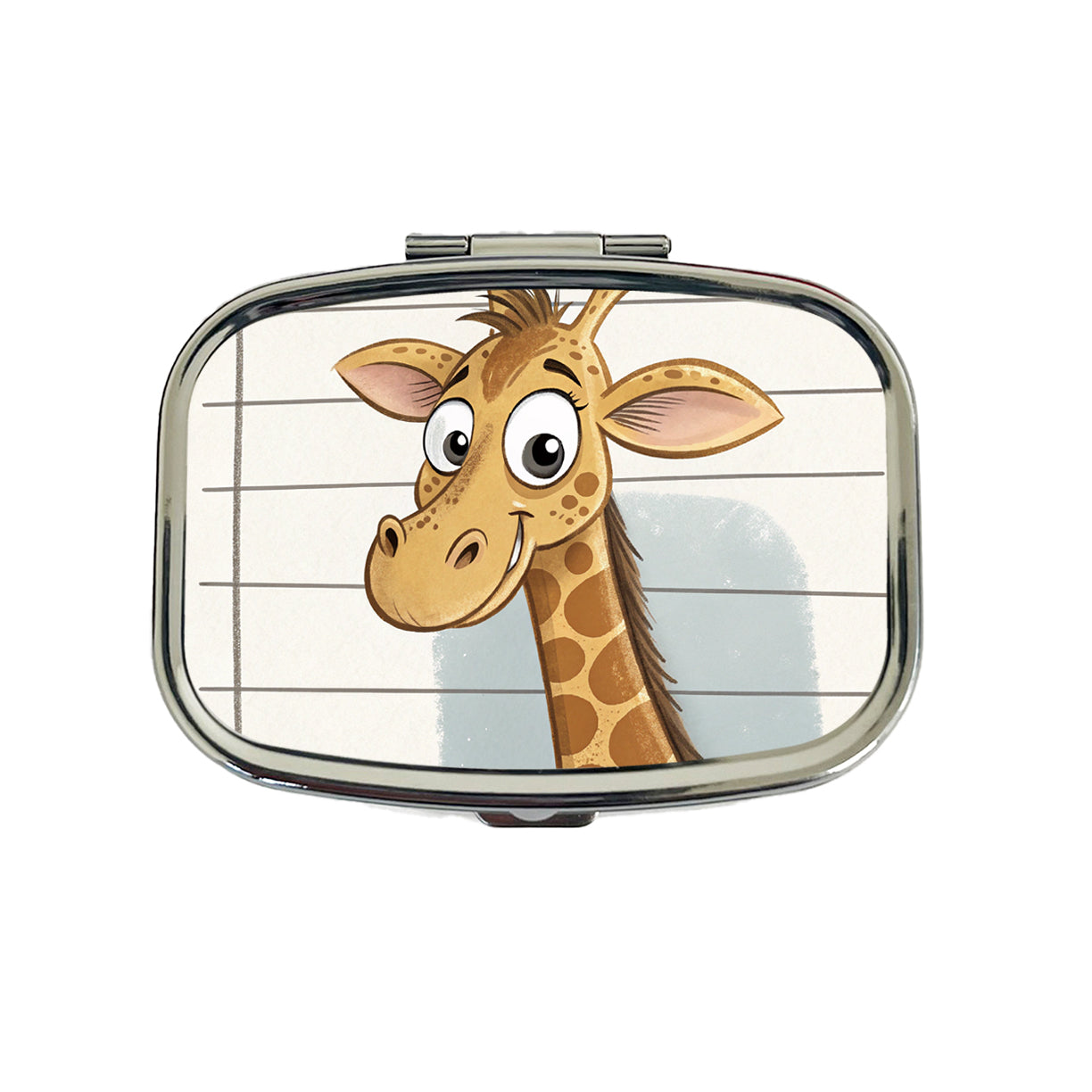 Giraffe Mug Shot Travel Pill Box Case