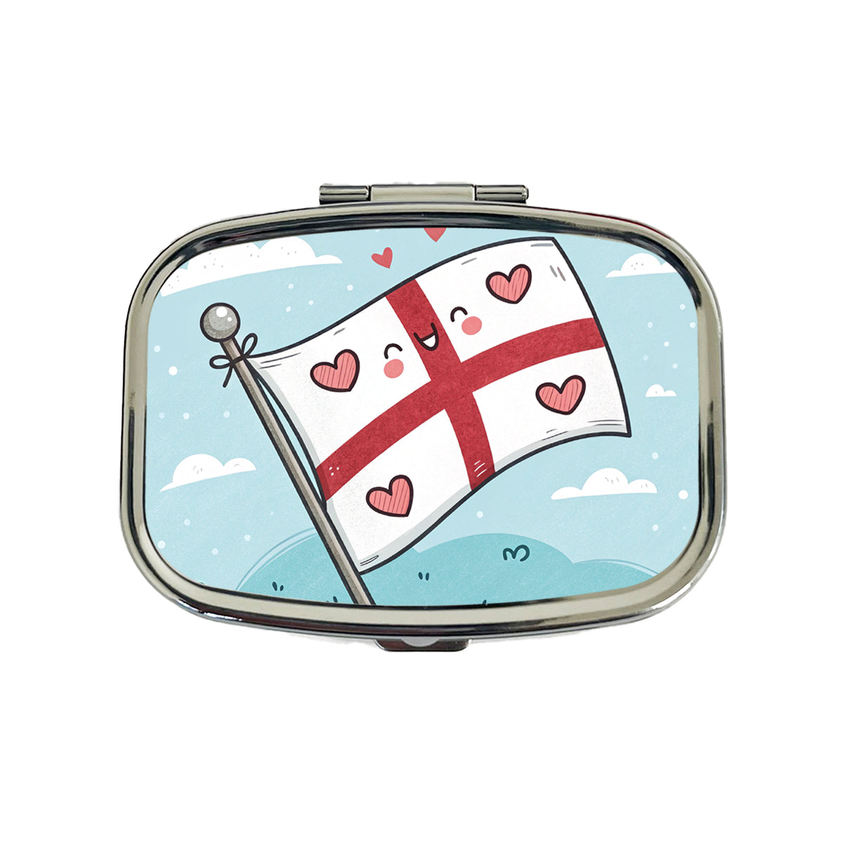 Kawaii England Flag Travel Pill Box Case
