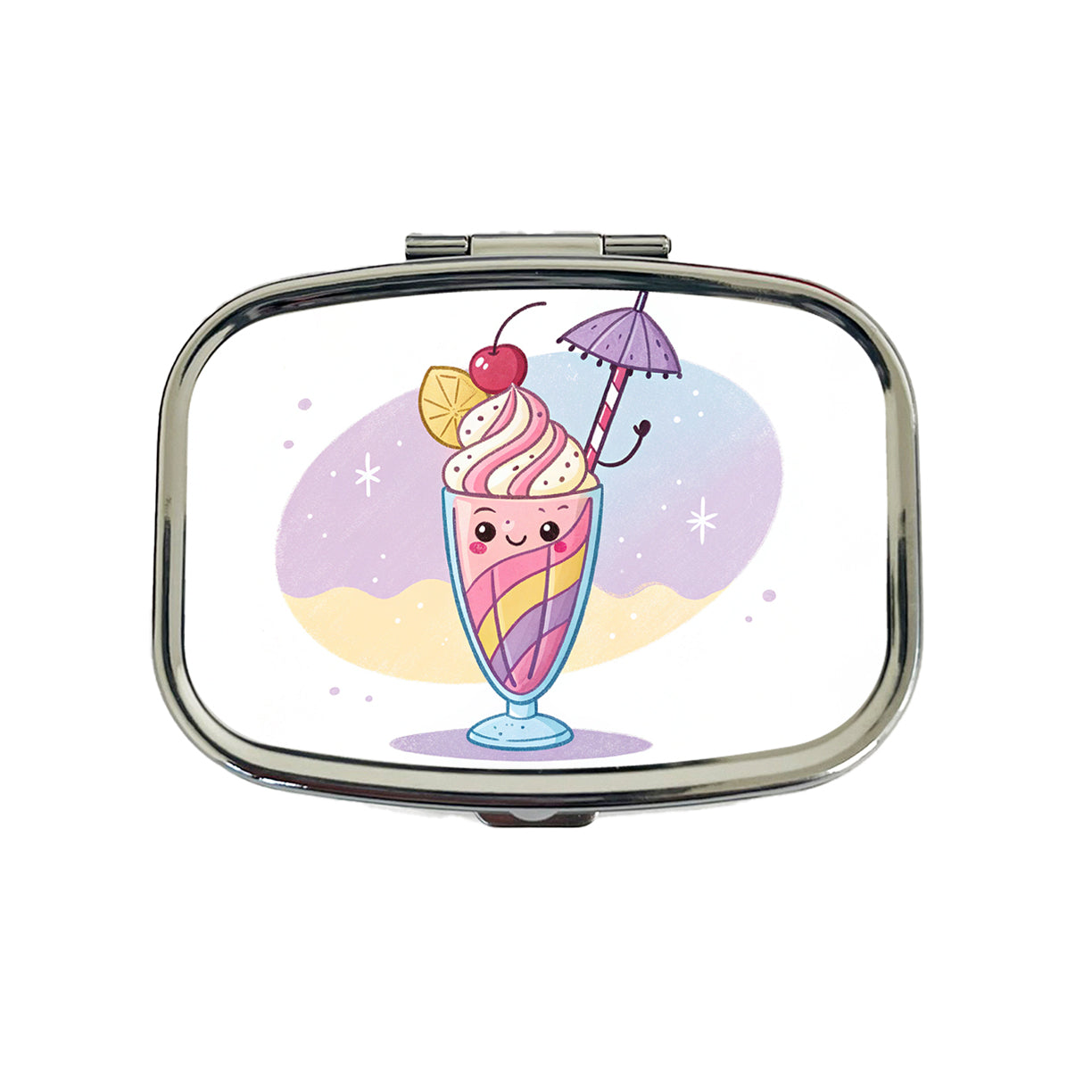 Kawaii Milk Shake Travel Pill Box Case