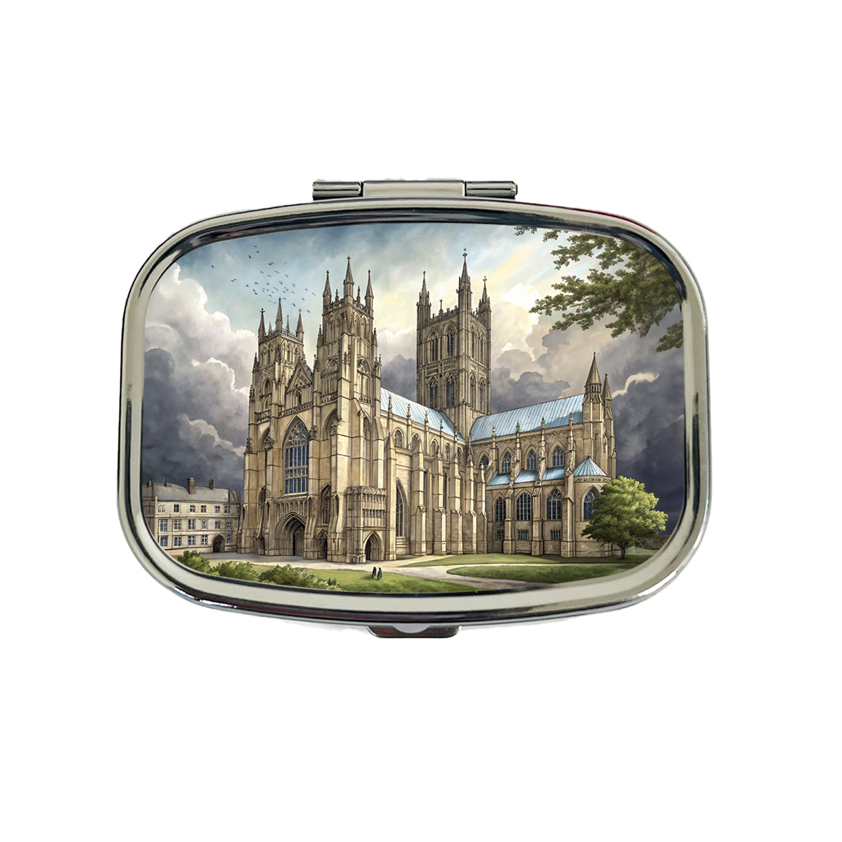 Canterbury Cathedral England Great Britain Travel Pill Box Case