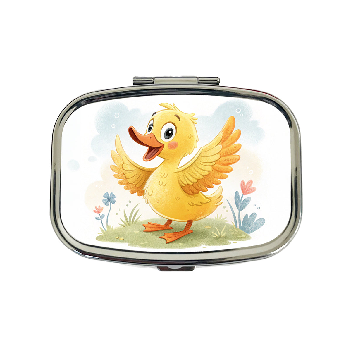 Duck Children's Illustration Style Travel Pill Box Case