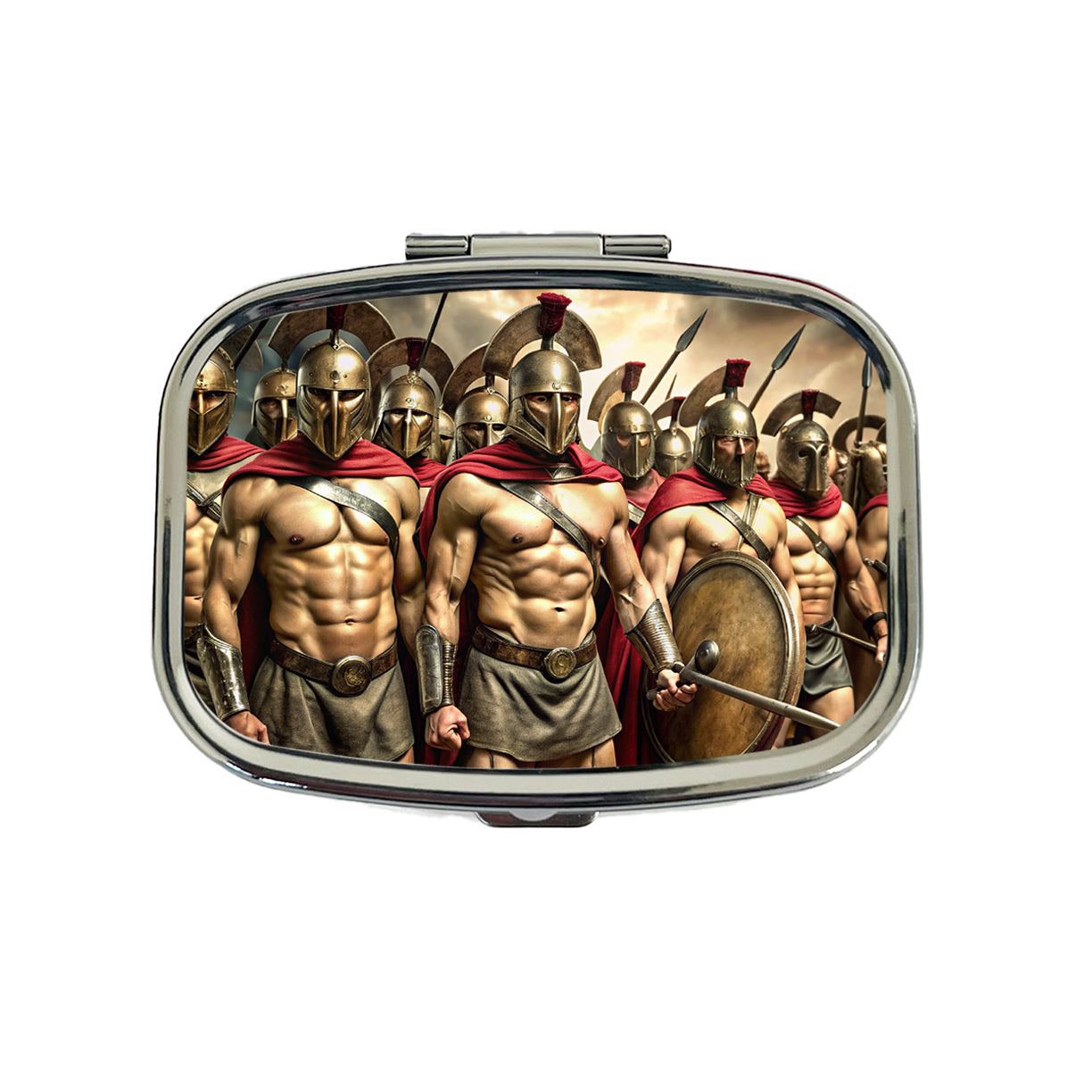Greek Warriors from Sparta Spartans Travel Pill Box Case