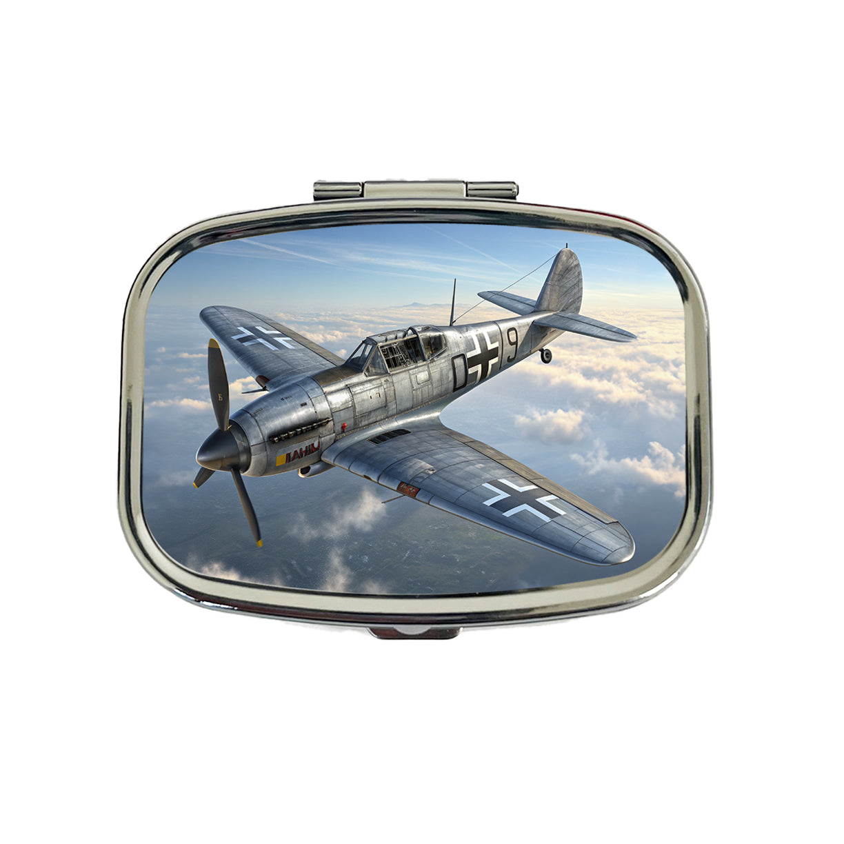 Messerschmitt Bf 109 WWII German Fighter Plane Travel Pill Box Case