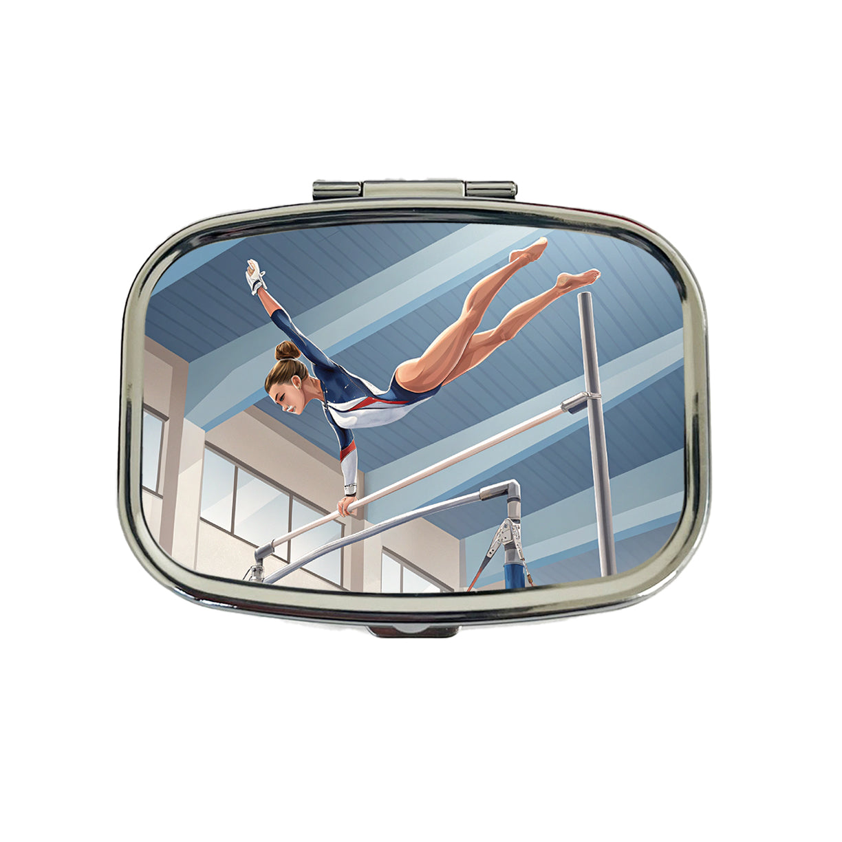 Women's Gymnastics Uneven Bars Travel Pill Box Case
