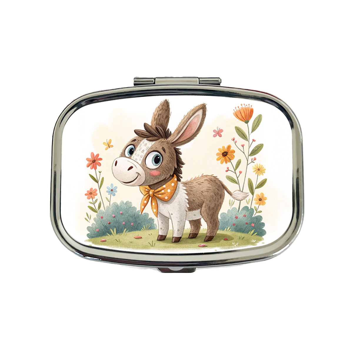 Donkey Children's Illustration Style Travel Pill Box Case