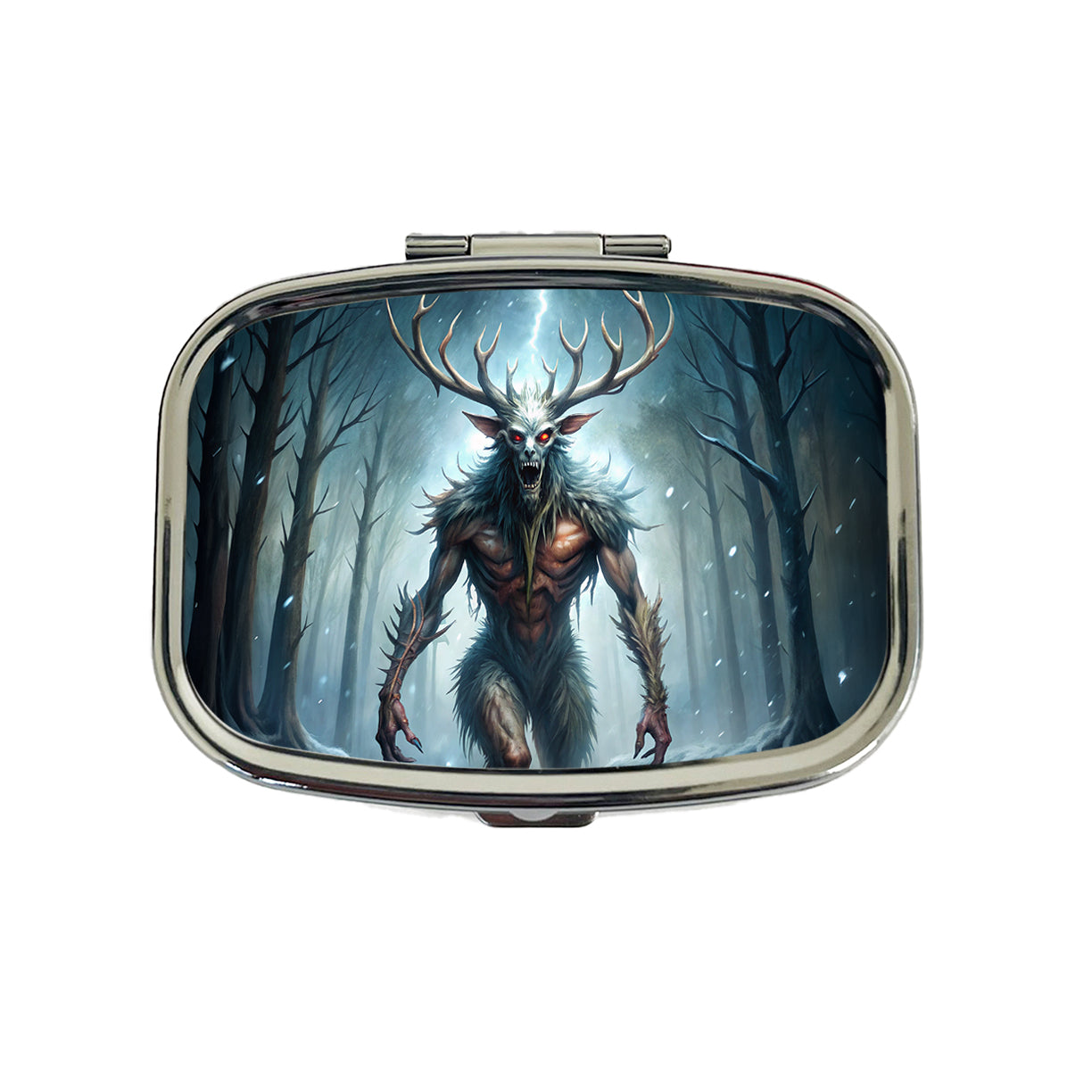 Wendigo Algonquian Folklore Monster Creature Travel Pill Box Case