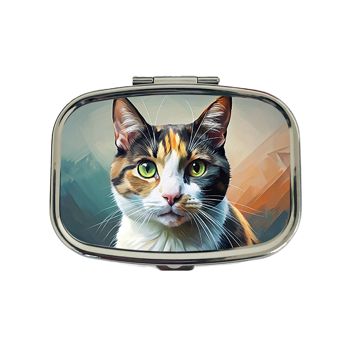 Calico Cat Contemporary Art Travel Pill Box Case