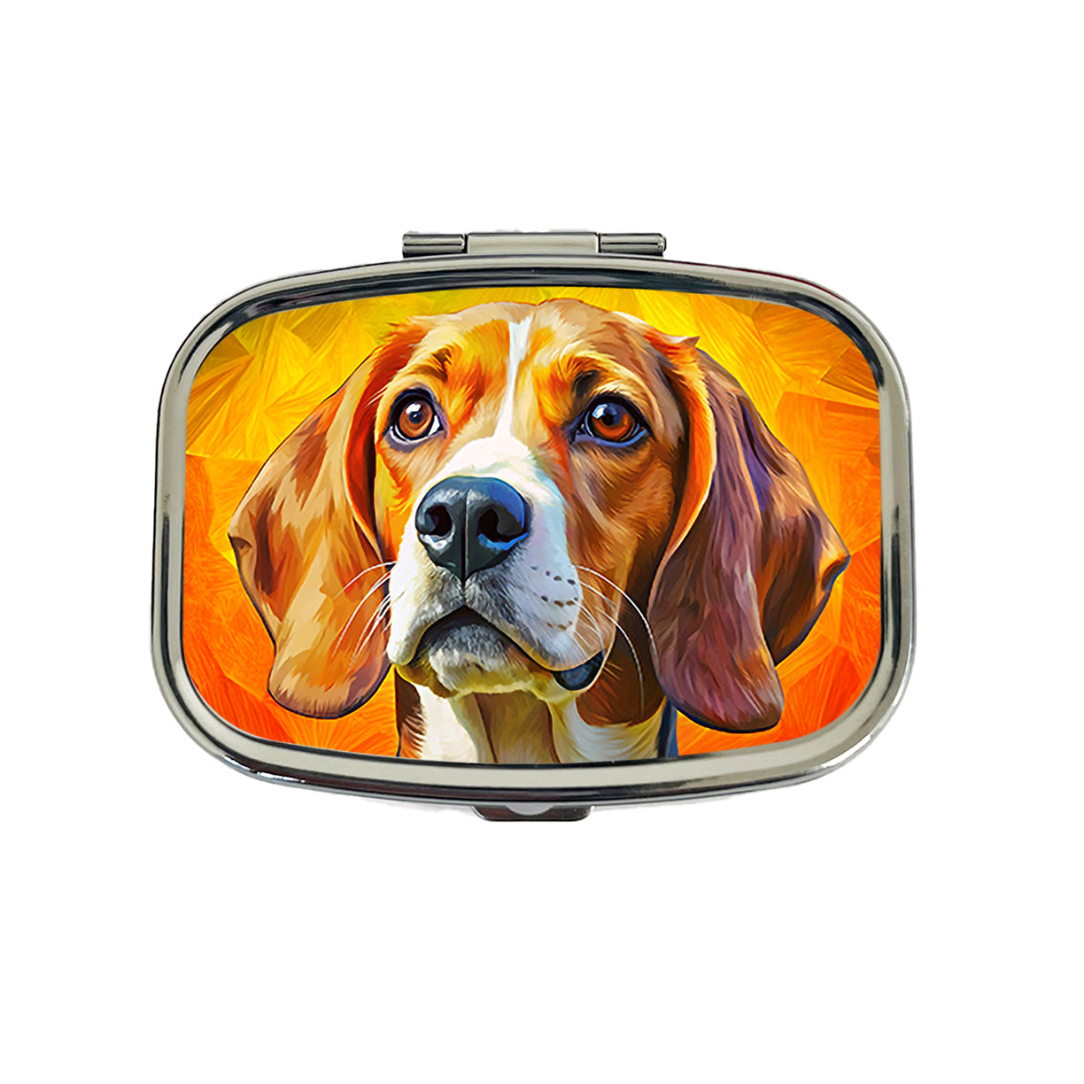 Beagle Dog Pop Art Travel Pill Box Case