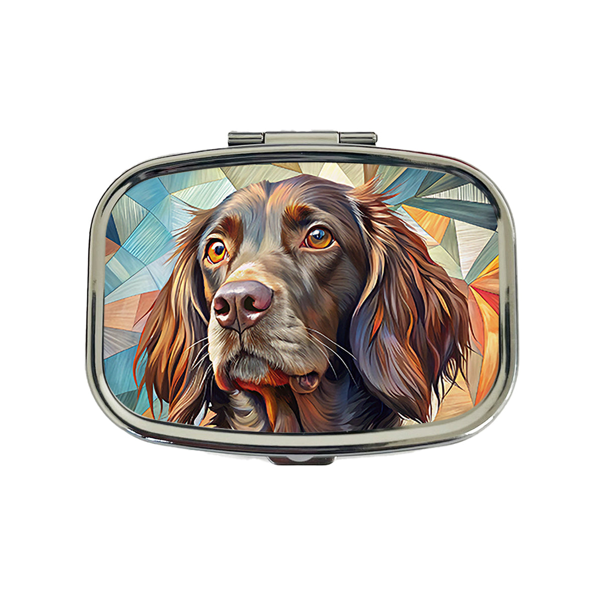 Boykin Spaniel Dog Contemporary Art Travel Pill Box Case