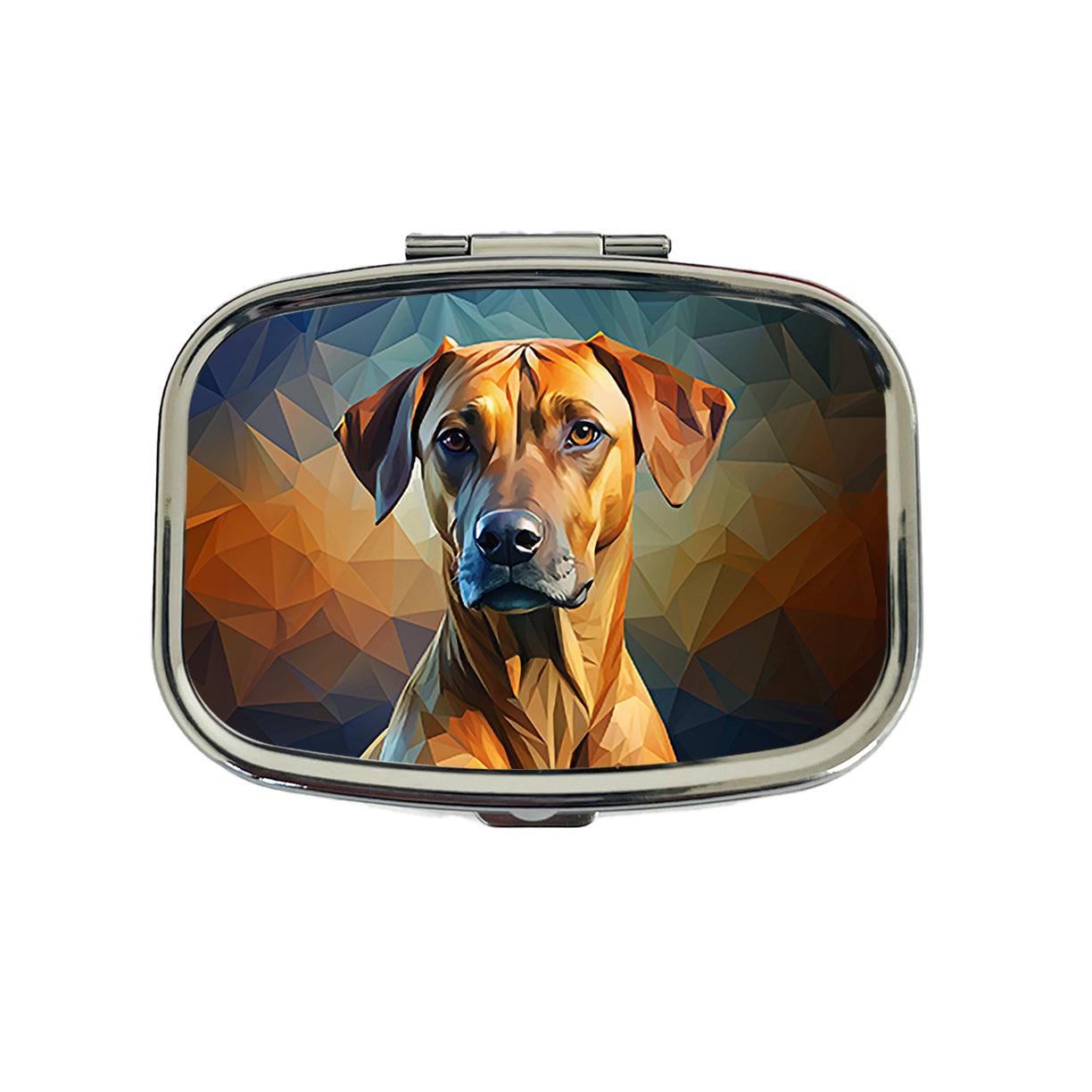 Rhodesian Ridgeback Dog Abstract Stylized Art Travel Pill Box Case