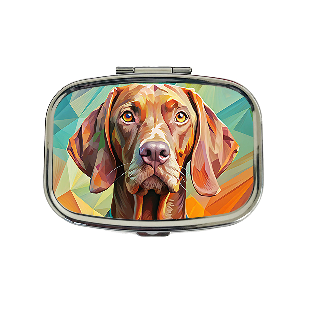 Vizsla Dog Pop Art Travel Pill Box Case