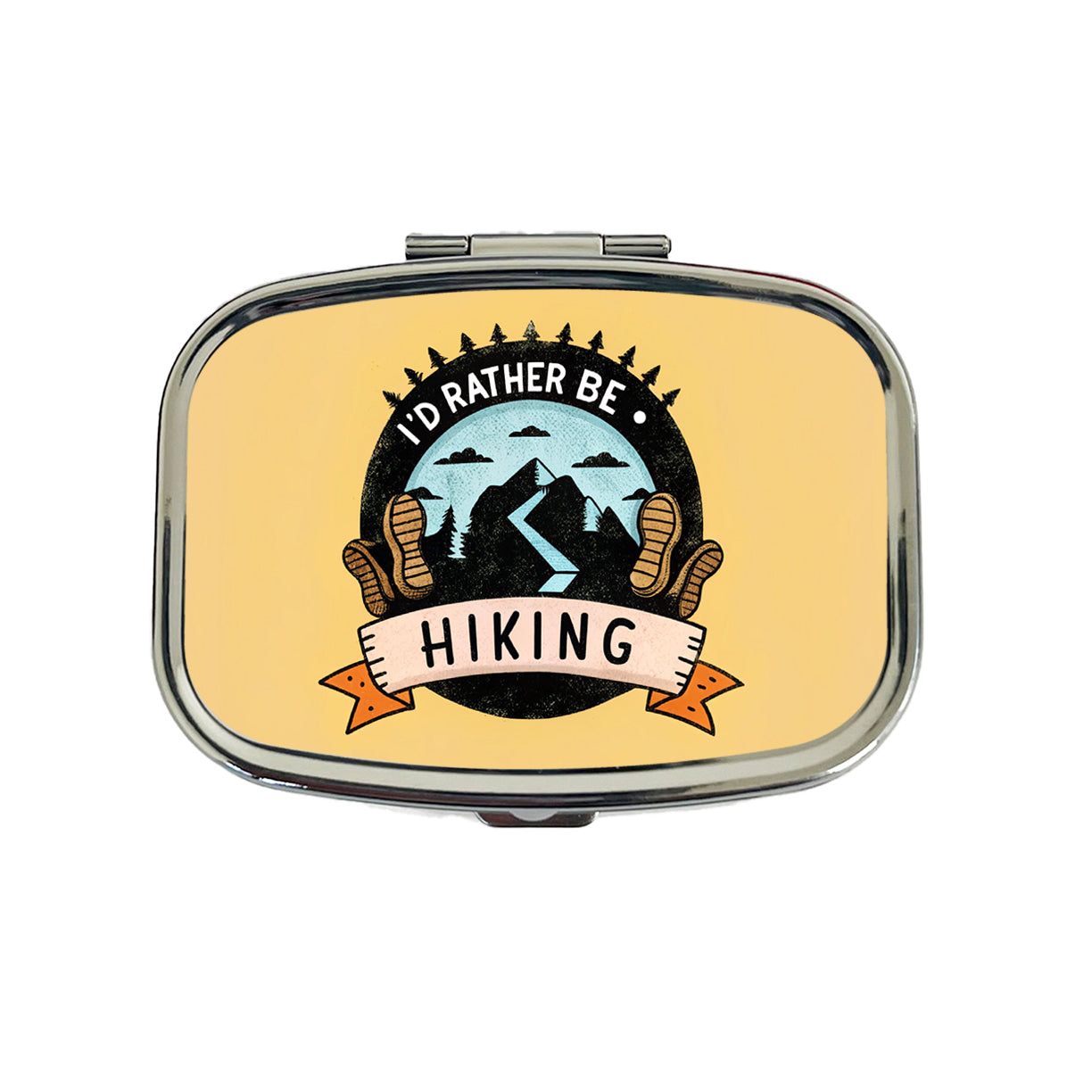 I'd Rather Be Hiking Travel Pill Box Case