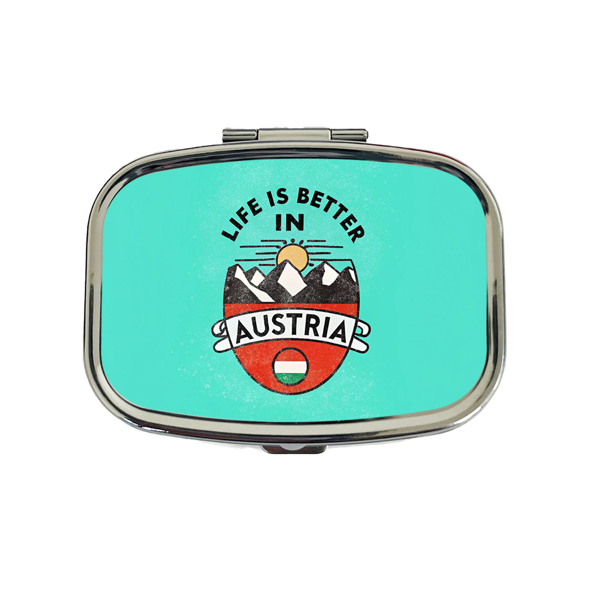 Life Is Better In Austria Travel Pill Box Case
