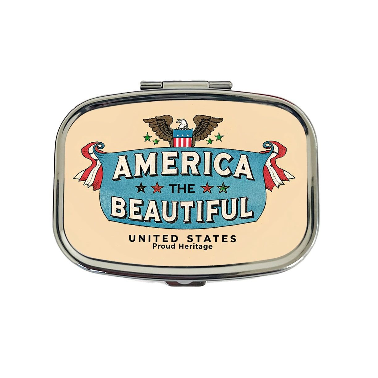 America The Beautiful United States Proud Heritage Travel Pill Box Case