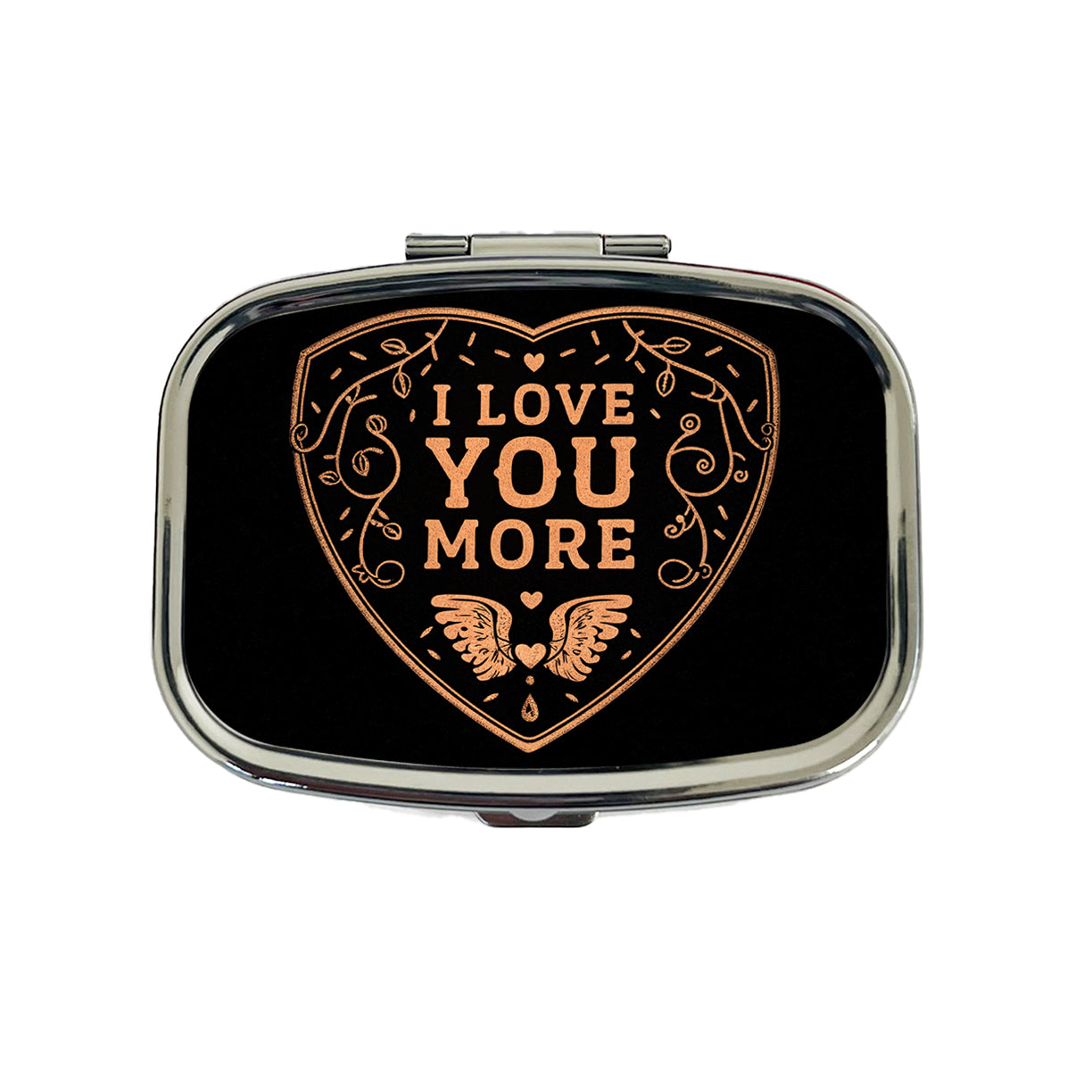 I Love You More Family Friends Travel Pill Box Case