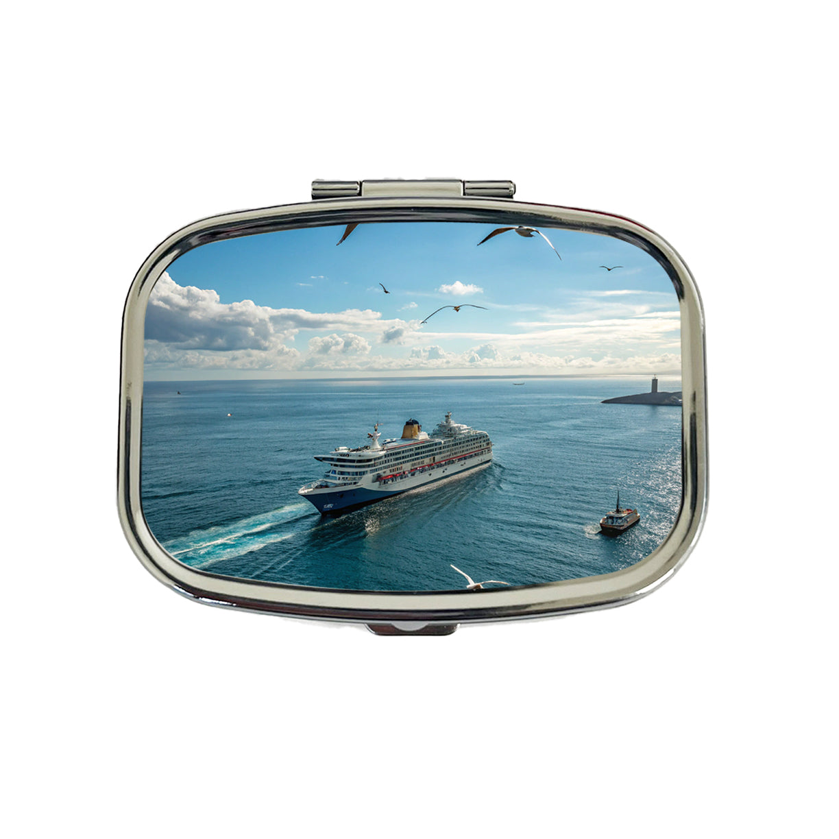 Cruise Ship Ocean Traveling Travel Pill Box Case